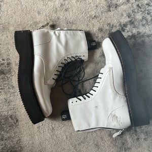R13 platform boots, size 9